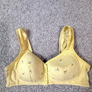 Vintage Coquette Aerie Bra – Pastel Yellow Floral – No Tag
